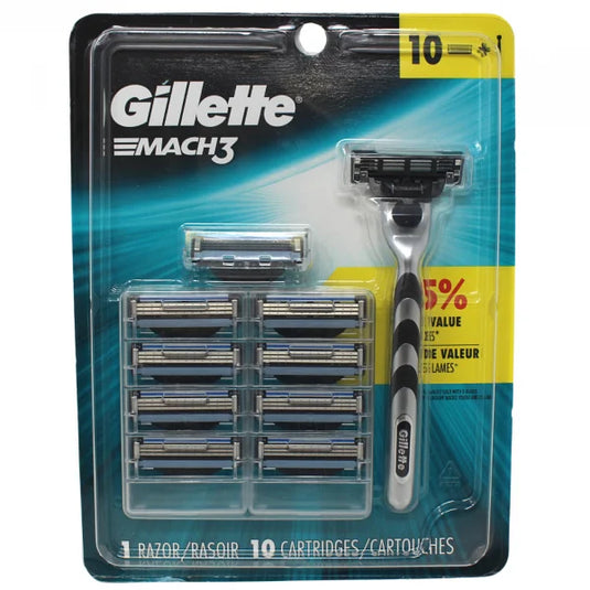 GILLETTE MACH 3 1RZR+10CARTS