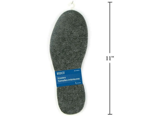 Bodico 27.5cm L Felt Insoles, sleeve card + j-hook(HZ)