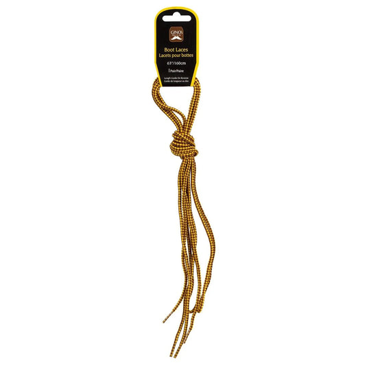 Gino's 63" Boot Laces, Yellow Brown H/C(HZ)