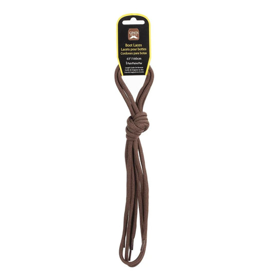 Gino's 63" Boot Laces, Brown, H/C (HZ)