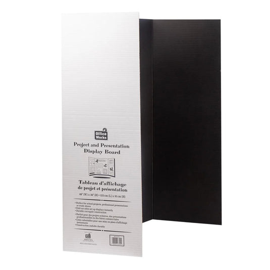 O.WKs. 36" x48" Presentation Board, Black color (back in white color)
