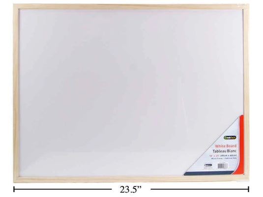 Desk Tech 18x24" White Board w/2 Metal Hangers, shrink wrap