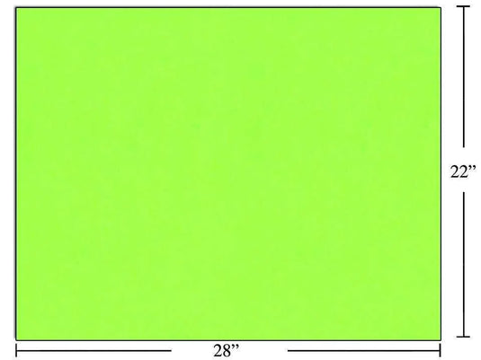 22x28" Bristol Board, Fluorescent Green
