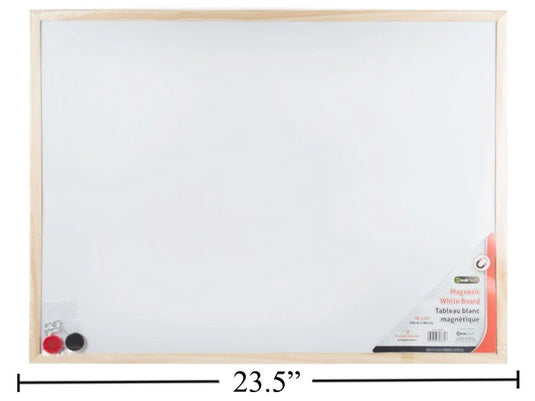 Desk Tech 18"x24" Magnetic Wht Brd 2 Metal Hangers+ 2 magnets