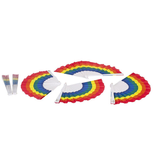 Celebrate Pride Folding Fan, 9", Cht