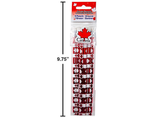 Canada 6-Pc Pencils + 1-Pc Eraser Set, pbh