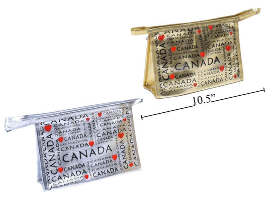 Canada 8" x 5.5" Pvc Pouch, hang tag