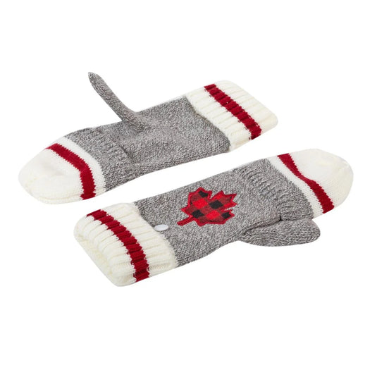 Nordic T. Canada Adult Fingerless Gloves w/Fleece Lining, header card