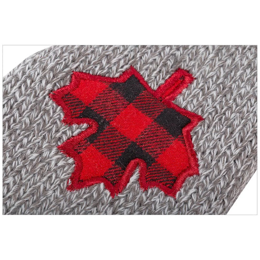 Nordic T. Canada Adult Mittens with Embroidered Maple Leaf