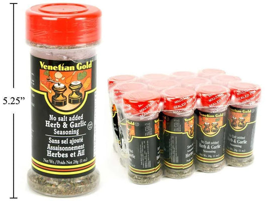 V. Gold, Herb & Garlic Seasoning, 28g, No Salt Added