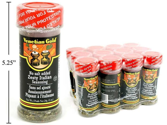V. Gold, Zesty Italian Seasoning, 28g, No Salt Added