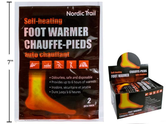 Nordic T. 2pcs Foot Warmers, printed bag