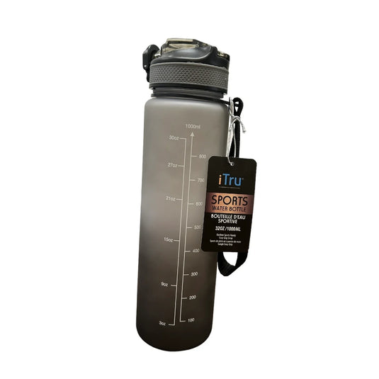 1000 ml Motivational Sports water bottle with carry strap