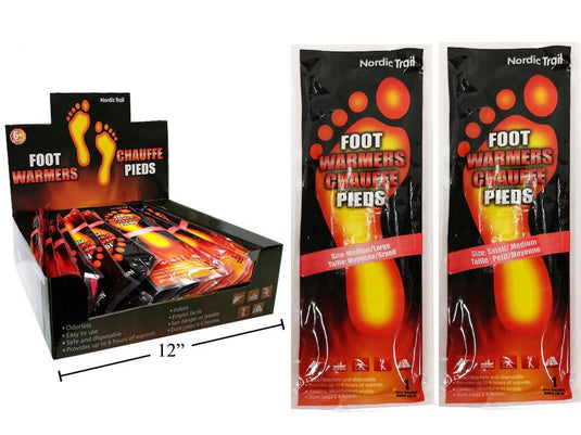 Nordic T. 2pk Insole Foot Warmers, printed bag