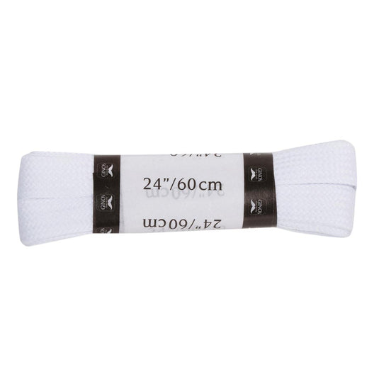 Gino's 24" Sport Laces, White, B/C (HZ)