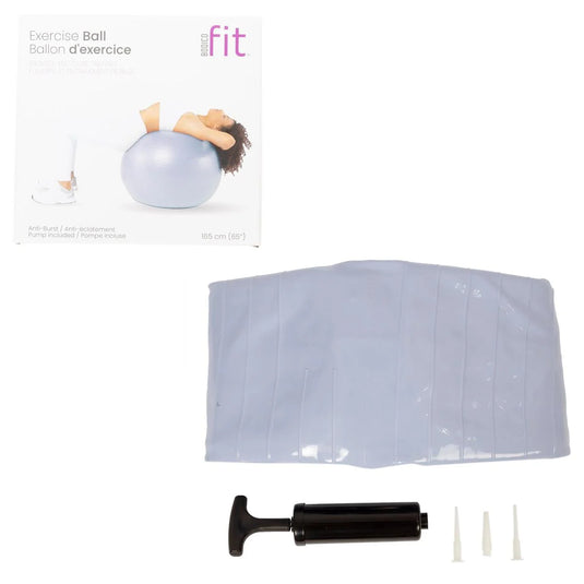 Bodico Fit, AntiBurst Exercise Ball w/ pump, 65cm, PVC, col box