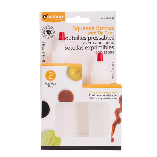 Luciano 2-pc Squeeze Bottle, colored card