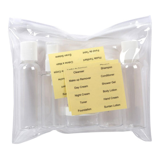 Global 8-pc Carry-on Travel Pouch w/Containers & Labels