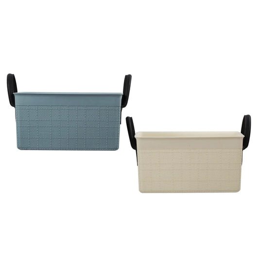H.E. Storage Basket W/ Handle, Small, 2/C, H/T, 31.3 x 19 x 19cm