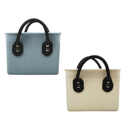 H.E. Storage Basket W/ Handle, Small, 2/C, H/T, 31.3 x 19 x 19cm