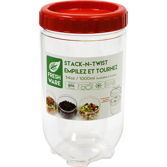 Round Stack & Twist Containers 1L