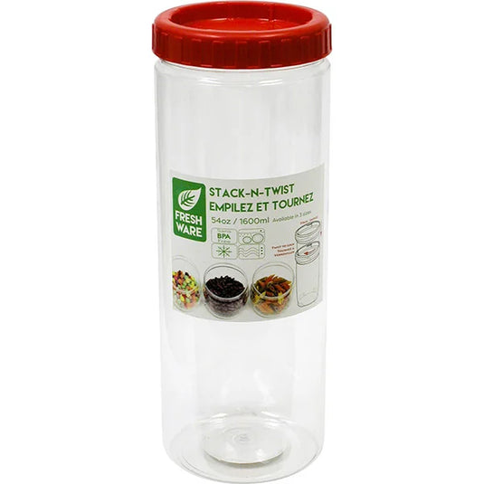 Round Stack & Twist Containers 1.6L