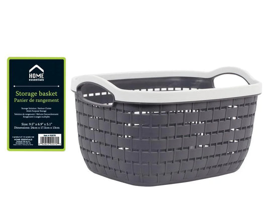 H.E. Storage Basket, Small Black,9.4x6.8x5.1", sticker