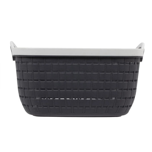 H.E. Storage Basket, Small Black,9.4x6.8x5.1", sticker