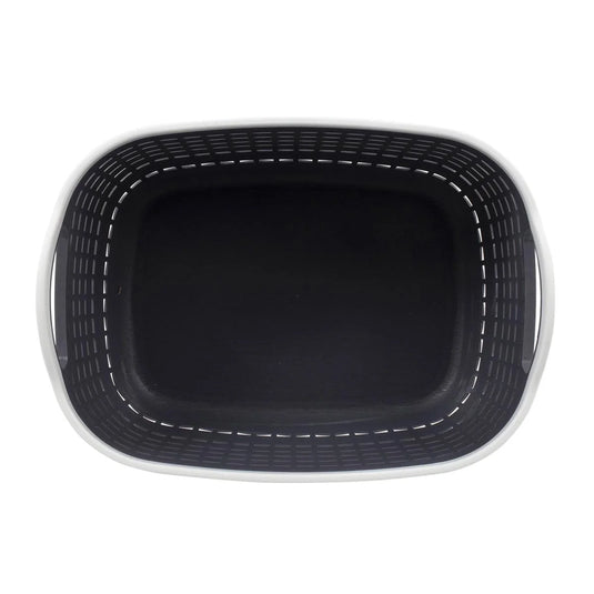 H.E. Storage Basket, Small Black,9.4x6.8x5.1", sticker