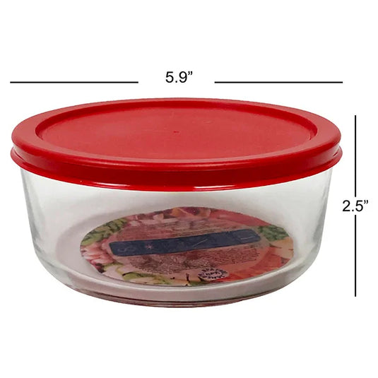 Round Glass Food Container