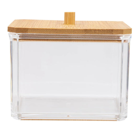 Square Container With Bamboo Lid