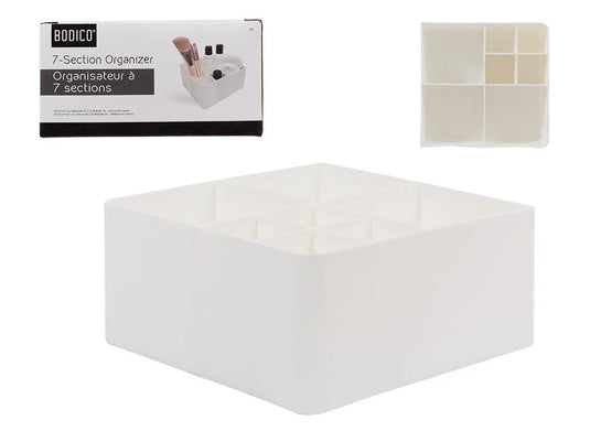 Bodico, 7-Compartment Organizer, white, col box, 14x14x7cm