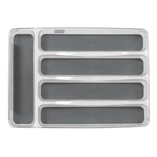L.Gourmet Non-Slip Cutlery Tray, 5-Section, 32.5x23x4.5cm, col.label