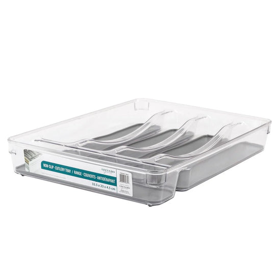 L.Gourmet Non-Slip Cutlery Tray, 5-Section, 32.5x23x4.5cm, col.label