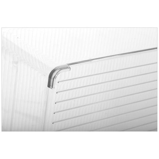 L.Gourmet 30x10x10cm Fridge Storage Bin w/ Cover, color label
