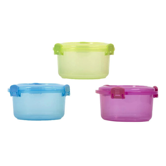 Luciano 21oz Round Container w/ Clip Lock, K/D