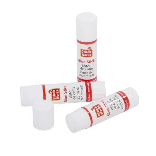 O.WKs. 3-pc 8-gram Glue Sticks, b/c