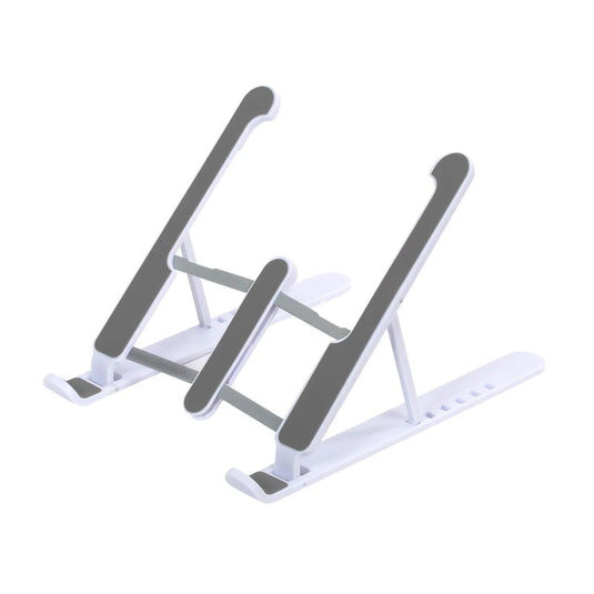 iFocus EasyFit Laptop Tablet Stand Foldable, White, w/Pouch, Prt Bx