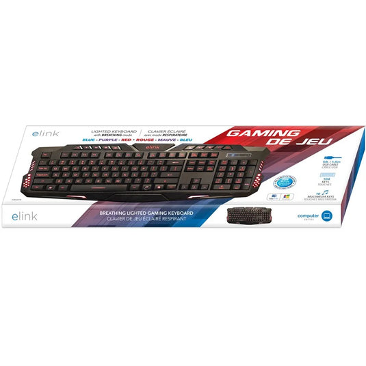 ELINK | LED BREATHING BACKLIGHT GAMING KEYBOARD