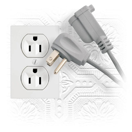 12 FT. HEAVY-DUTY INDOOR EXTENSION CORD; GREY