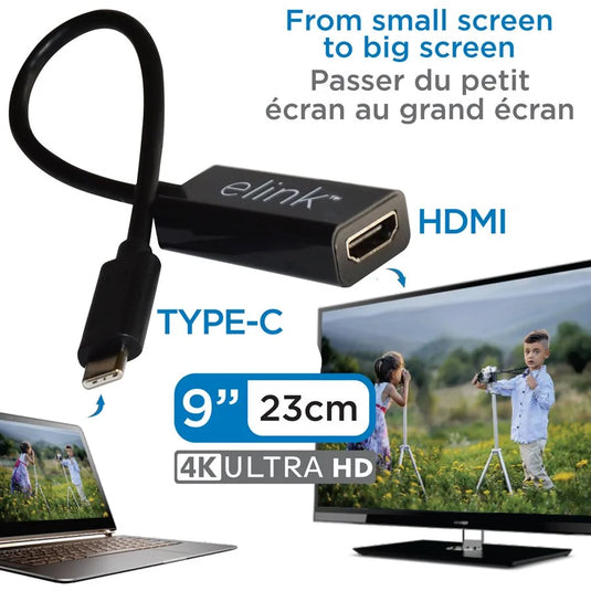 ELINK | USB TYPE-C TO HDMI ADAPTER, 4K