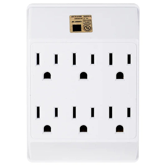 Wall Tap 6 Outlet Surge Protected