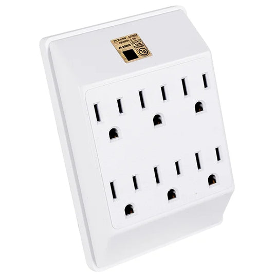 Wall Tap 6 Outlet Surge Protected