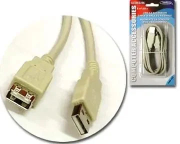 10 FT USB 2.0 EXTENSION CABLE A MALE TO A FEMALE