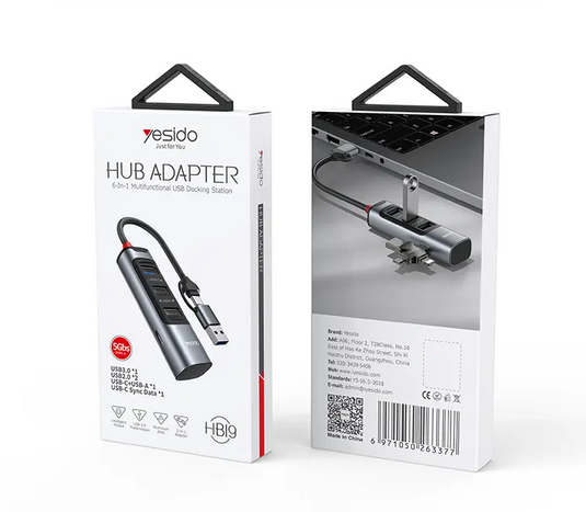 USB 3.0 Ultra Fast Data Transfer 2 to 4 USB Hub