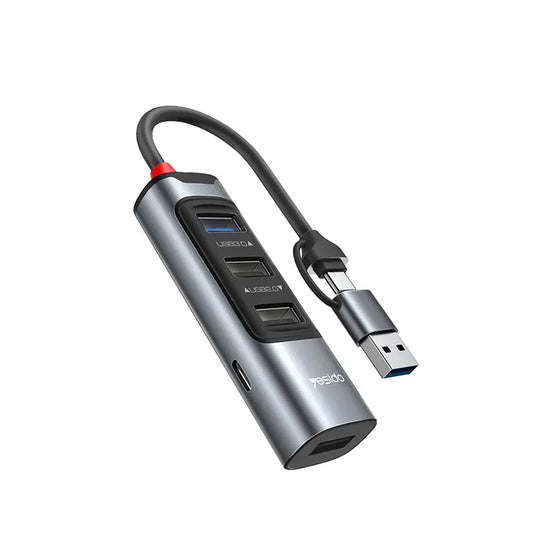 USB 3.0 Fast Data Transfer 2 to 5 USB Hub