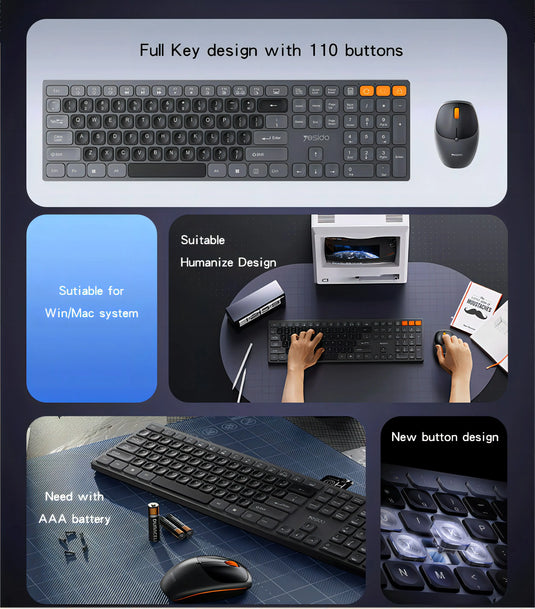 Wireless Keyboard & Mouse Set