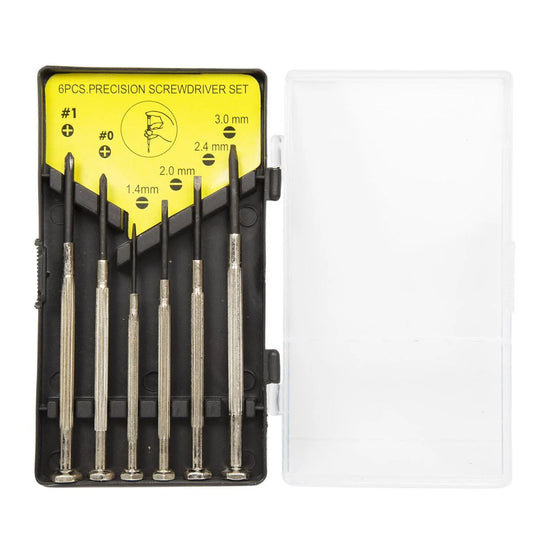 H.E. Master Pro, 6-pc. Precision Screwdriver Set w/Case, b/c