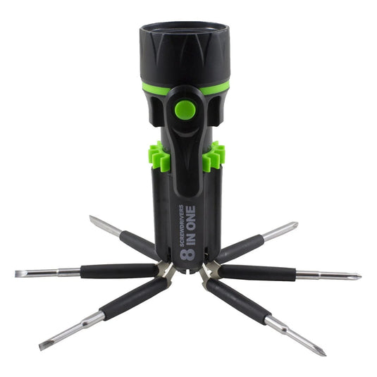 8 in 1 Screw Drivers & LED Flash Light