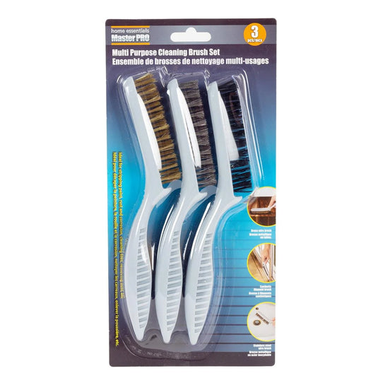 H.E. Master Pro. 3-PC Wire Brush Set, 8.2"H, Blister card